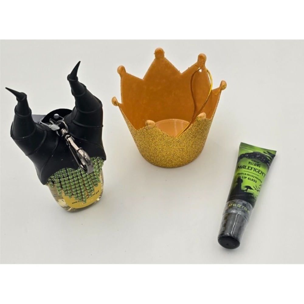 Bath & Body Works DISNEY Villians Maleficent Pocket Bac Holder & lip gloss set - Picture 4 of 7